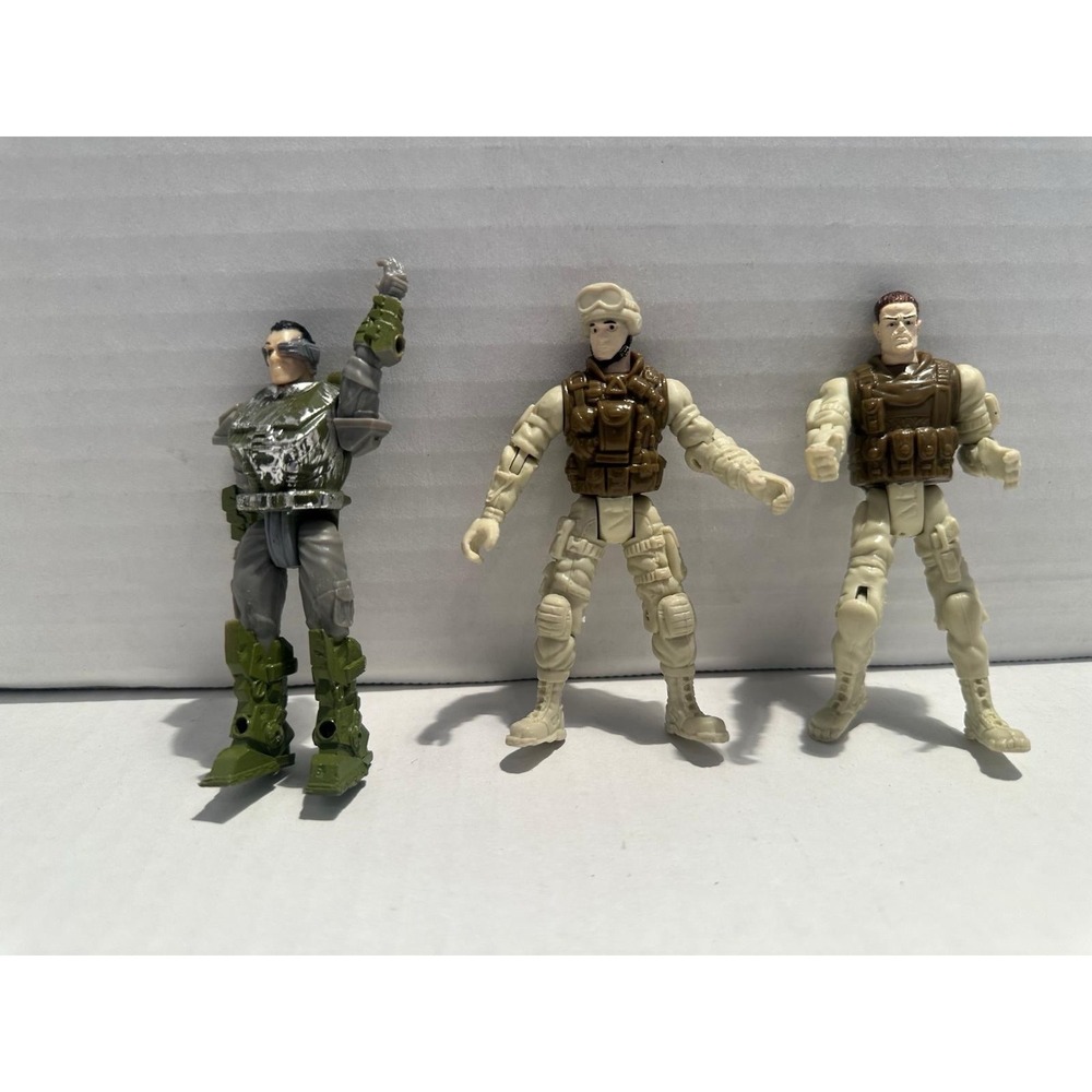 Military & Adventure Action Figure Collection 3-Pack Fully Jointed Multicolor